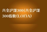 兴全沪深300(兴全沪深300指数(LOF)A)