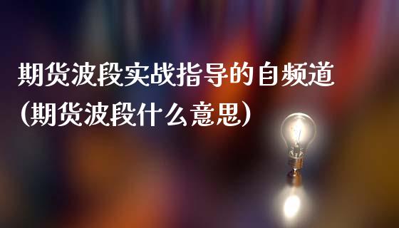 期货波段实战指导的自频道(期货波段什么意思)_https://www.yunyouns.com_恒生指数_第1张