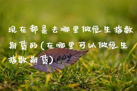 现在都是去哪里做恒生指数期货的(在哪里可以做恒生指数期货)_https://www.yunyouns.com_恒生指数_第1张