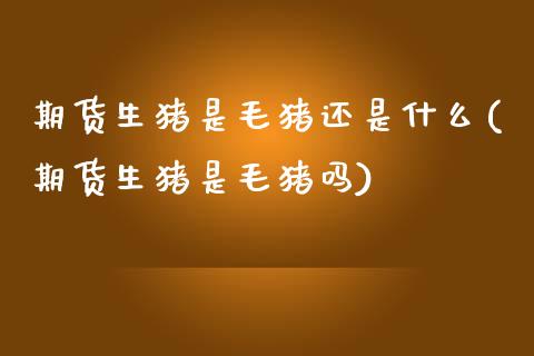 期货生猪是毛猪还是什么(期货生猪是毛猪吗)_股指期货_第1张_原油期货直播室 期货生猪是毛猪还是什么(期货生猪是毛猪吗)_https://www.yunyouns.com_股指期货_第1张
