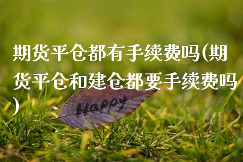 期货平仓都有手续费吗(期货平仓和建仓都要手续费吗)_https://www.yunyouns.com_期货直播_第1张