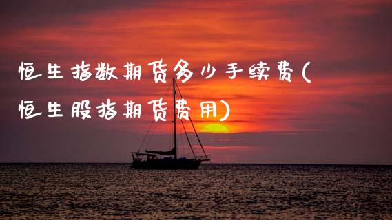恒生指数期货多少手续费(恒生股指期货费用)_https://www.yunyouns.com_股指期货_第1张