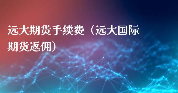远大期货手续费（远大国际期货返佣）_https://www.yunyouns.com_恒生指数_第1张