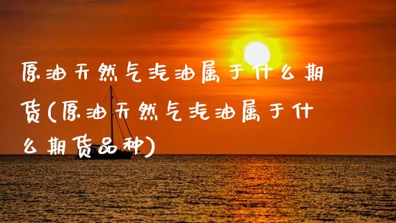 原油天然气汽油属于什么期货(原油天然气汽油属于什么期货品种)_https://www.yunyouns.com_期货行情_第1张