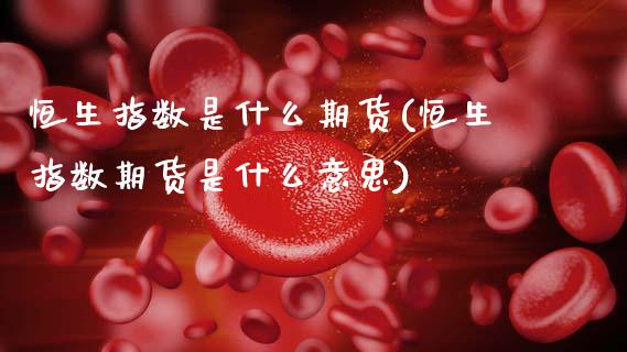 恒生指数是什么期货(恒生指数期货是什么意思)_恒生指数_第1张_原油期货直播室 恒生指数是什么期货(恒生指数期货是什么意思)_https://www.yunyouns.com_恒生指数_第1张