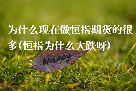 为什么现在做恒指期货的很多(恒指为什么大跌呀)_期货直播_第1张_原油期货直播室 为什么现在做恒指期货的很多(恒指为什么大跌呀)_https://www.yunyouns.com_期货直播_第1张