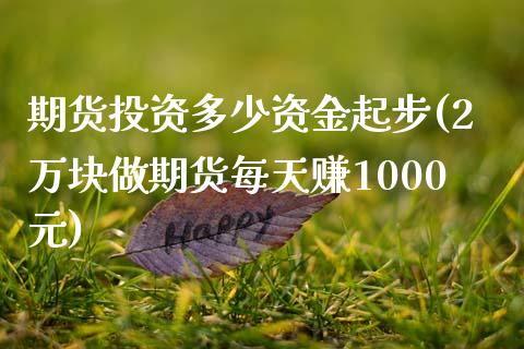 期货投资多少资金起步(2万块做期货每天赚1000元)_https://www.yunyouns.com_恒生指数_第1张