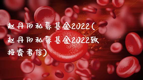 赵丹阳私募基金2022(赵丹阳私募基金2022致投资者信)_https://www.yunyouns.com_恒生指数_第1张