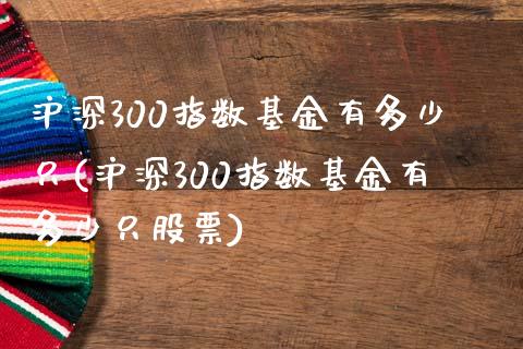 沪深300指数基金有多少只(沪深300指数基金有多少只股票)_https://www.yunyouns.com_恒生指数_第1张