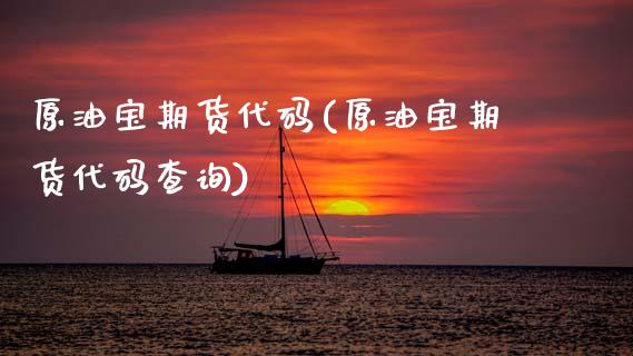 原油宝期货代码(原油宝期货代码查询)_https://www.yunyouns.com_股指期货_第1张