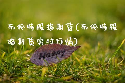 布伦特股指期货(布伦特股指期货实时行情)_https://www.yunyouns.com_恒生指数_第1张