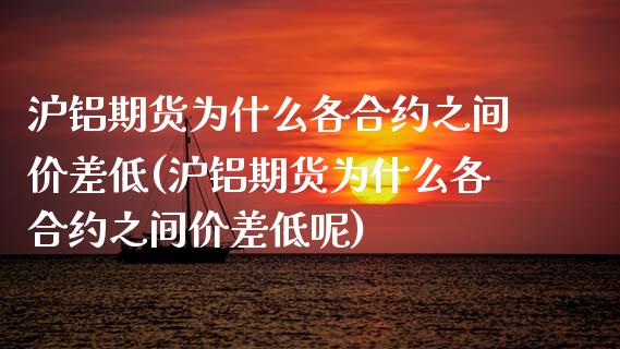 沪铝期货为什么各合约之间价差低(沪铝期货为什么各合约之间价差低呢)_https://www.yunyouns.com_期货直播_第1张