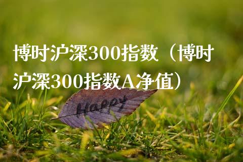 博时沪深300指数（博时沪深300指数A净值）_https://www.yunyouns.com_期货行情_第1张
