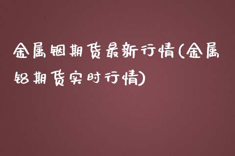 金属铟期货最新行情(金属铝期货实时行情)_https://www.yunyouns.com_期货行情_第1张