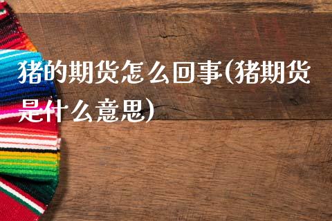 猪的期货怎么回事(猪期货是什么意思)_https://www.yunyouns.com_恒生指数_第1张