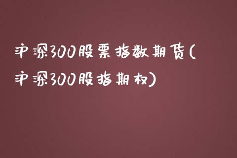 沪深300股票指数期货(沪深300股指期权)_https://www.yunyouns.com_期货直播_第1张