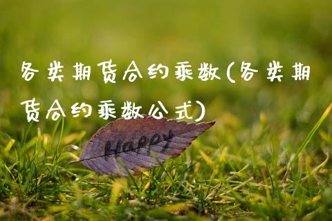 各类期货合约乘数(各类期货合约乘数公式)_https://www.yunyouns.com_期货行情_第1张