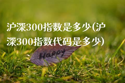 沪深300指数是多少(沪深300指数代码是多少)_https://www.yunyouns.com_期货直播_第1张