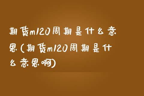 期货m120周期是什么意思(期货m120周期是什么意思啊)_https://www.yunyouns.com_期货直播_第1张