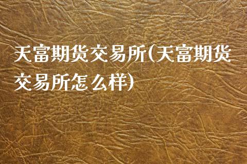 天富期货交易所(天富期货交易所怎么样)_https://www.yunyouns.com_股指期货_第1张